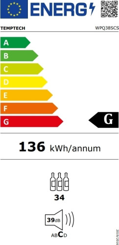 Винный шкаф Temptech WPQ38SCS