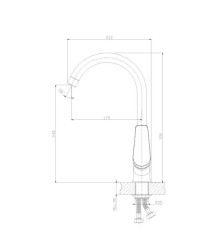 Смеситель для кухни Lemark S35-23LM307