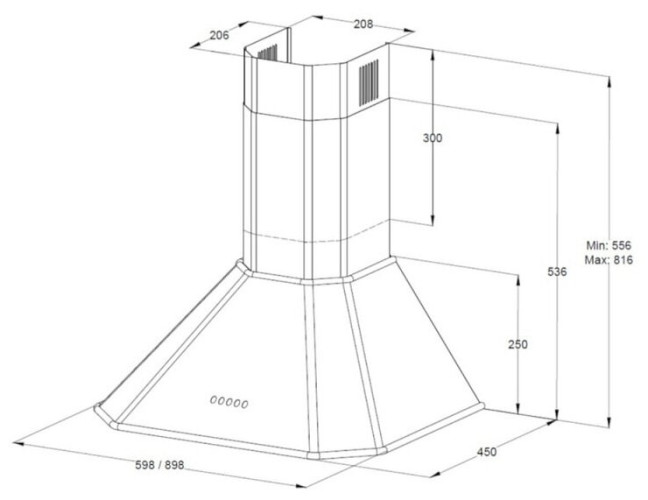 Кухонная вытяжка Korting KHC 6839 IX