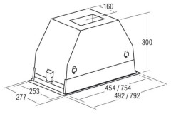 Встраиваемая вытяжка Cata GC Dual 45 XGWH D
