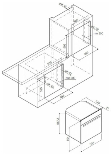 Электрический духовой шкаф GRAUDE BE 60.3 E