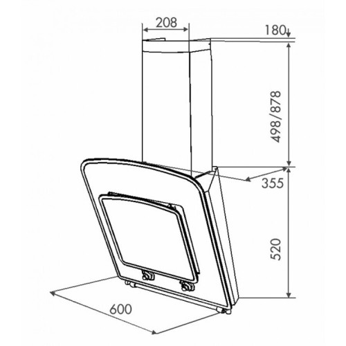 Кухонная вытяжка ZorG Classic 1000 60 M черный