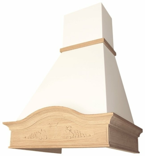 Кухонная вытяжка Elikor Вилла Фрукты 90 бежевый/дуб неокрашенный