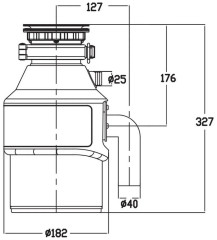 Измельчитель пищевых отходов Teka TR 23.1 40197101