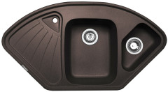 Кухонная мойка Zigmund &amp; Shtain ECKIG 1000.2 швейцарский шоколад