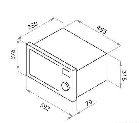 Микроволновая печь встраиваемая MAUNFELD JBMO.20.5S