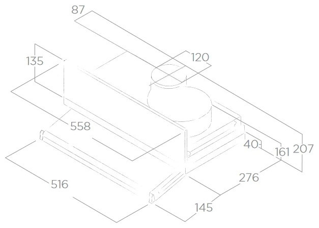 Встраиваемая вытяжка Elica Ciak Lux GR/A/L/56