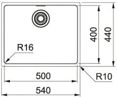 Кухонная мойка Franke 122.0525.271