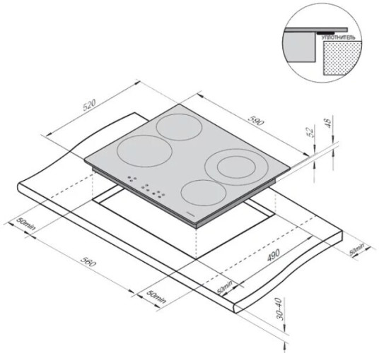 Электрическая варочная панель Darina 1P ВЕС 342 23 B