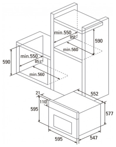 Электрический духовой шкаф Cata MT 9011 PRO BK