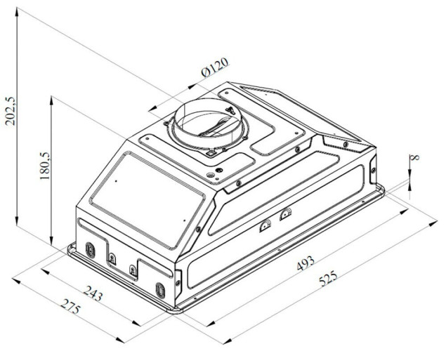 Встраиваемая вытяжка History CI65B1 FIX