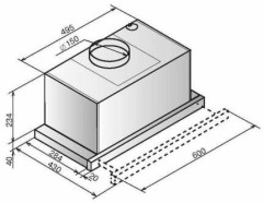 Встраиваемая вытяжка Elikor Интегра S2 60Н 700 В2Д нержавеющая сталь