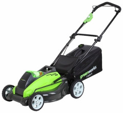 Газонокосилка электрическая greenworks 2500107 G-MAX 40V 45 cm 4-in-1