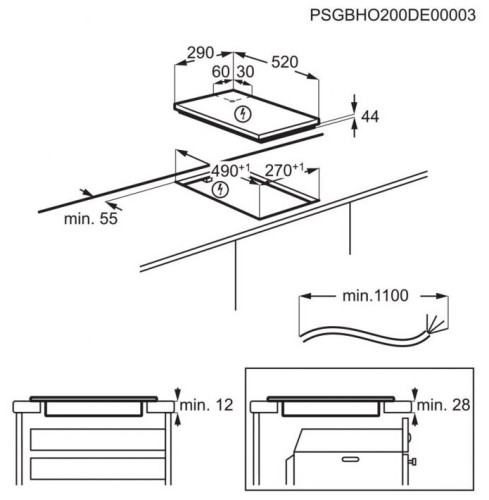 Индукционная варочная панель Aeg IKB32300CB