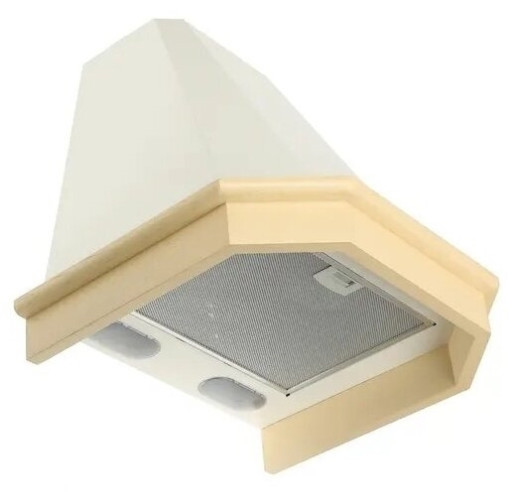 Кухонная вытяжка Elikor Камин Грань 60П 650 П3Л бежевый без обрамления