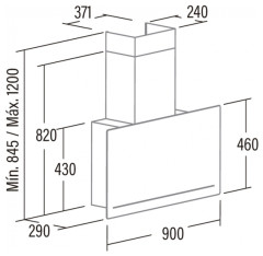 Кухонная вытяжка Cata Goya 90 BK
