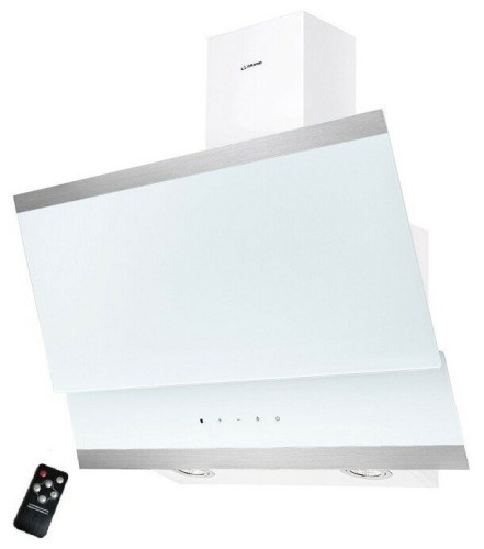 Кухонная вытяжка GRAND Gloucester 60 WH IX цвет корпуса белый цвет окантовки панели серебристый