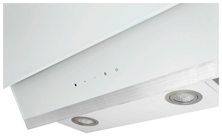 Кухонная вытяжка GRAND Gloucester 60 WH IX цвет корпуса белый цвет окантовки панели серебристый