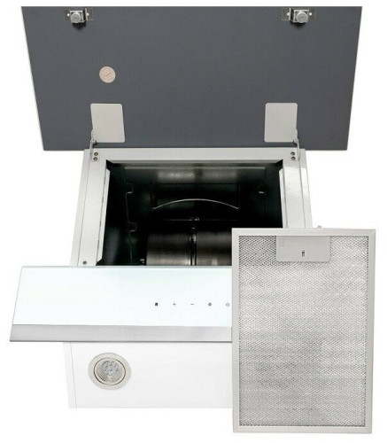 Кухонная вытяжка GRAND Gloucester 60 WH IX цвет корпуса белый цвет окантовки панели серебристый