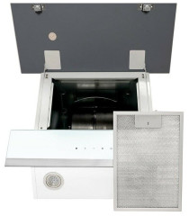 Кухонная вытяжка GRAND Gloucester 60 WH IX цвет корпуса белый цвет окантовки панели серебристый