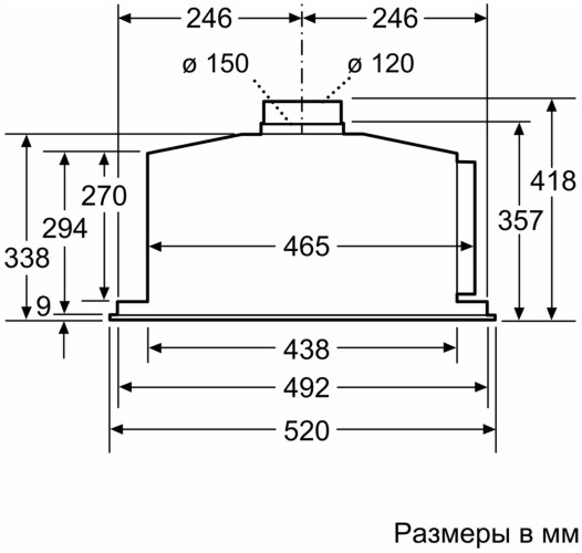 Встраиваемая вытяжка Neff D55ML66N1