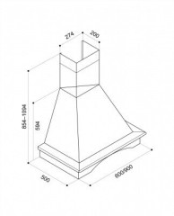 Кухонная вытяжка Lex CHR 115 600 AV