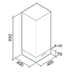 Кухонная вытяжка Falmec Mira 40 white 800 ECP