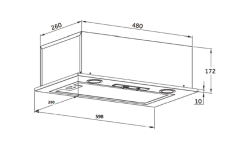 Встраиваемая вытяжка Homsair Camelia Power 60 Inox