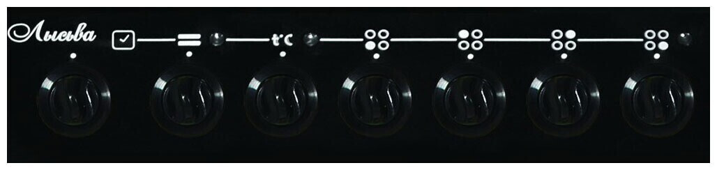 Электрическая плита Лысьва EF4005MK00 ЭПС 43р1 МС черный ветка дерева В