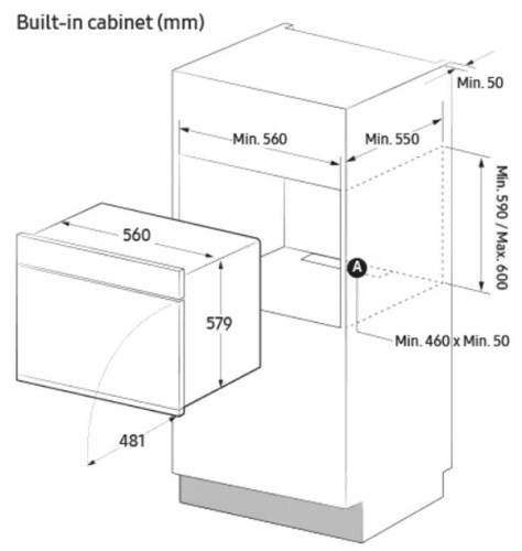 Электрический духовой шкаф Samsung NV7B5755TAK/WT