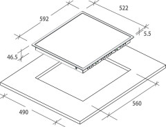 Электрическая варочная панель Zerowatt ZH64CBC