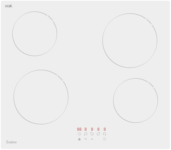 Электрическая варочная панель Evelux HEV 640 W