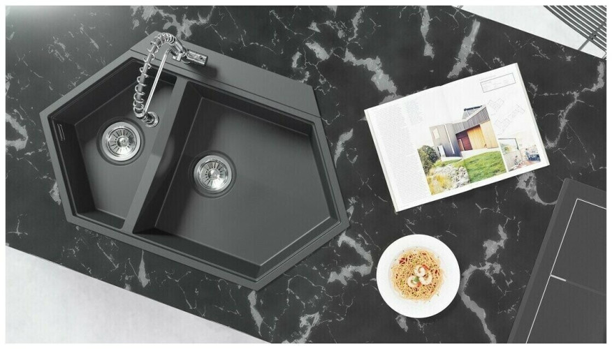 Кухонная мойка KitKraken Creek Y-900M.7032 Grey