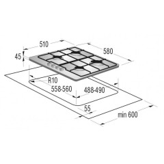 Газовая варочная панель Gorenje G 65 W