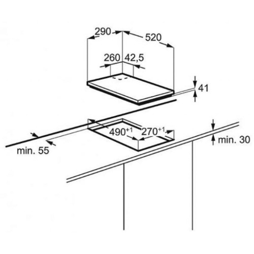 Газовая варочная панель Electrolux EGC 93322 NK