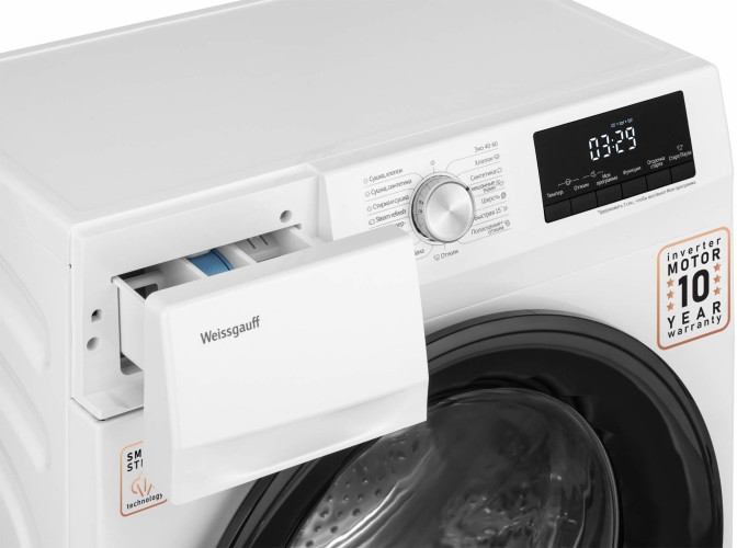Стиральная машина Weissgauff WMD 6148 DC Inverter Steam