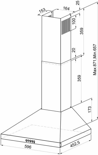 Кухонная вытяжка Lex Briz 600 inox