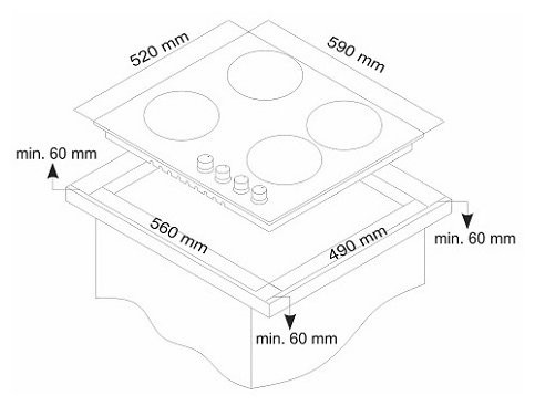 Газовая варочная панель Simfer H 60Q40 L417
