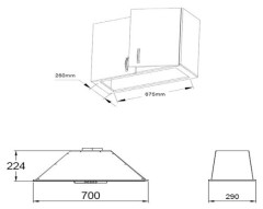 Встраиваемая вытяжка Zigmund Shtain K 012 7 B