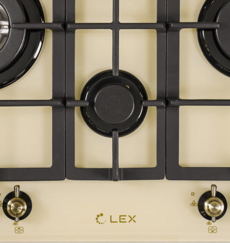 Газовая варочная панель LEX GVG 643C IVORY