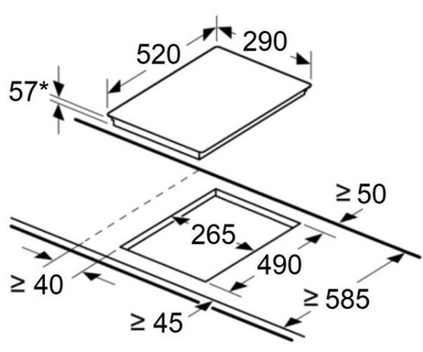 Индукционная варочная панель Maunfeld CVI292BK