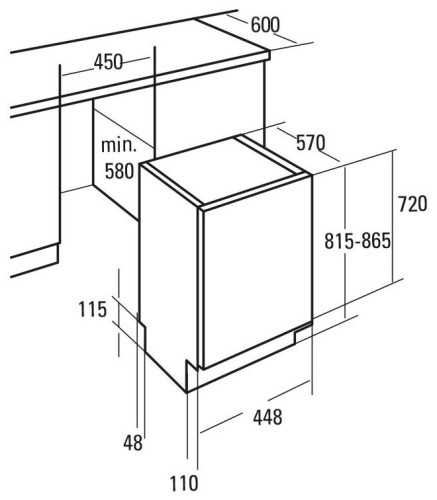 Посудомоечная машина Cata LVI46009