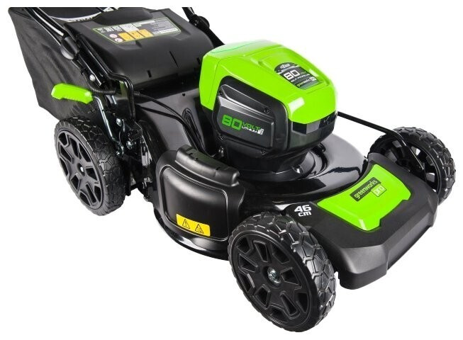 Газонокосилка электрическая greenworks 2501007 80V Pro 46cm GD80LM46 DigiPro