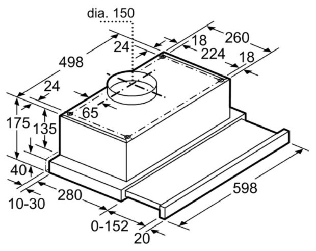 Встраиваемая вытяжка Bosch DFT63CA50Q