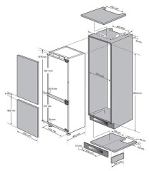 Встраиваемый холодильник LG GR-N266LLR