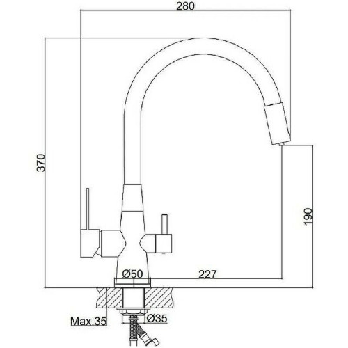 Смеситель для кухни Haiba HB76859-7