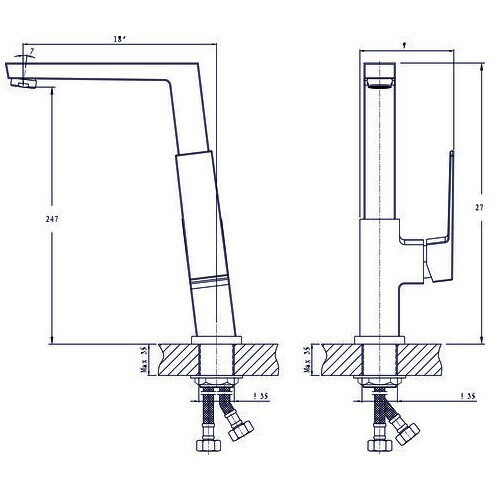 Смеситель для кухни Rush Thira TR3635-23