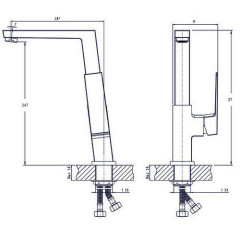 Смеситель для кухни Rush Thira TR3635-23