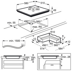 Индукционная варочная панель Electrolux EIV 63440 BS
