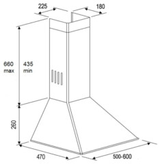 Кухонная вытяжка Kuppersberg Onda 50 B 4PB